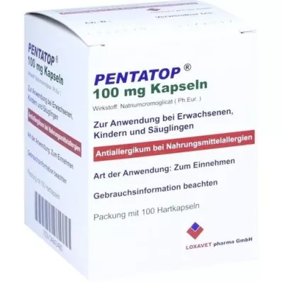 PENTATOP 100 mg kapselit kovat kapselit, 100 kpl