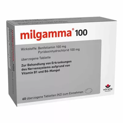 MILGAMMA 100 mg päällystetyt tabletit, 60 kpl