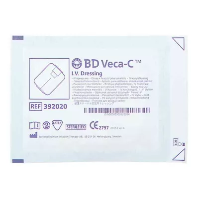 BD VECA-C Katetrin kiinnityssidos 6x7,5 cm ikkunalla, 1 kpl