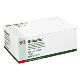 SILKAFIX Tartuntakipsi 2,5 cmx5 m pahviydin, 12 kpl