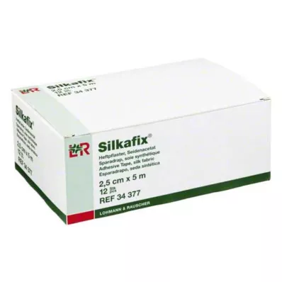SILKAFIX Tartuntakipsi 2,5 cmx5 m pahviydin, 12 kpl
