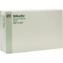 SILKAFIX Tartuntakipsi 2,5 cm x 9,2 m pahviydin, 12 kpl