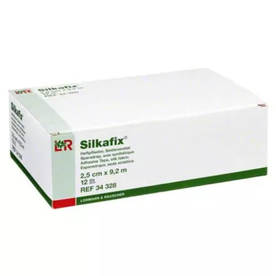 SILKAFIX Tartuntakipsi 2,5 cm x 9,2 m pahviydin, 12 kpl