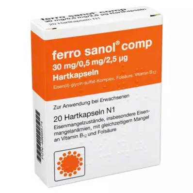 FERRO SANOL vrt. Kovat caps.w.msr.overz.pelletit, 20 kpl