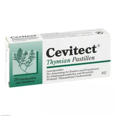 CEVITECT Timjamin pastillit, 30 kpl CEVITECT Timjamin pastillit, 30 kpl