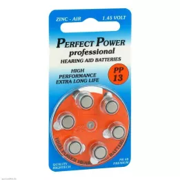 BATTERIEN f.kuulokojeet Power PP13, 6 kpl