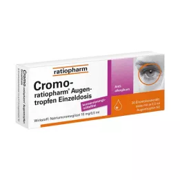 CROMO-RATIOPHARM Silmätipat kerta-annoksena, 20X0,5 ml