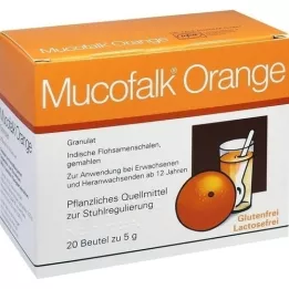 MUCOFALK Appelsiinigranaatti suussa käytettävän liuoksen valmistukseen, 20 kpl
