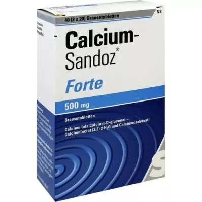 CALCIUM SANDOZ forte-hapettavat tabletit, 2X20 kpl