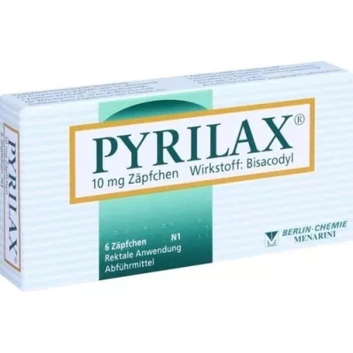 PYRILAX 10 mg peräpuikot, 6 kpl