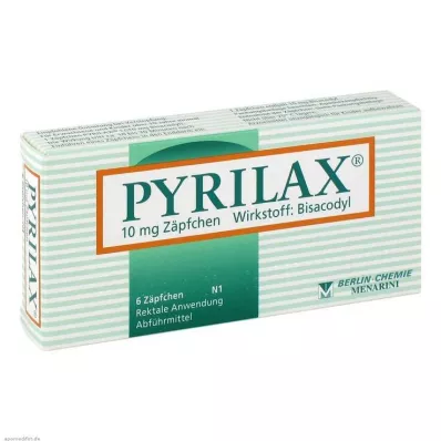 PYRILAX 10 mg peräpuikot, 6 kpl