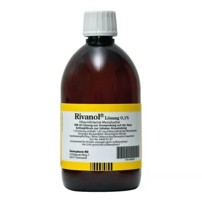 RIVANOL liuos 0,1 %, 500 ml