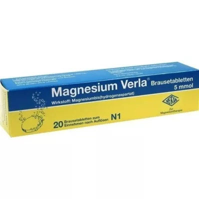 MAGNESIUM VERLA Poreilevat tabletit, 20 kpl