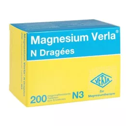 MAGNESIUM VERLA N päällystetyt tabletit, 200 kpl