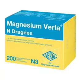 MAGNESIUM VERLA N päällystetyt tabletit, 200 kpl