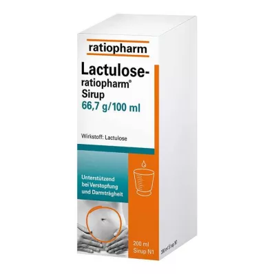 LACTULOSE-ratiopharmin siirappi, 200 ml