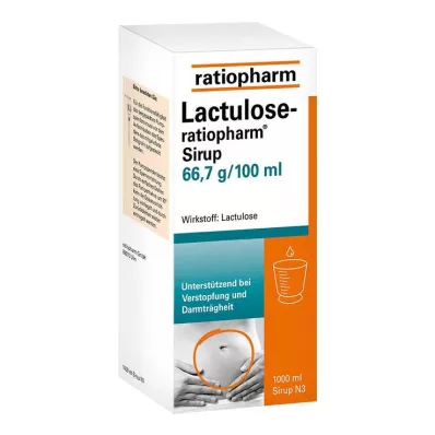 LACTULOSE-ratiopharm-siirappi, 1000 ml