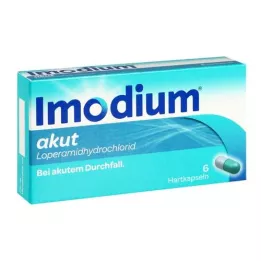 IMODIUM akuutit kovat kapselit, 6 kpl