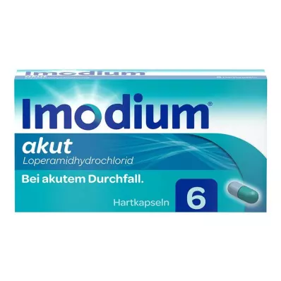 IMODIUM akuutit kovat kapselit, 6 kpl