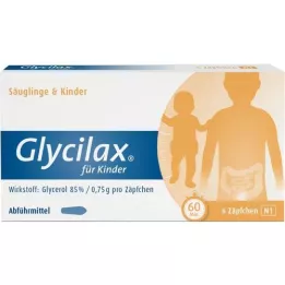 GLYCILAX Lasten peräpuikot, 6 kpl