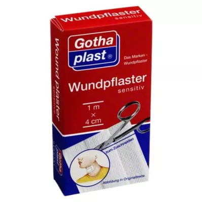 GOTHAPLAST Haavakipsi herkkä 4 cmx1 m leikkaus, 1 kpl