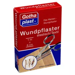 GOTHAPLAST Haavakipsi.elastinen.6 cmx1 m leikattu, 1 kpl