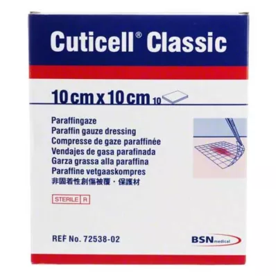 CUTICELL Klassinen haavaharso 10x10 cm, 10 kpl