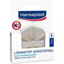 HANSAPLAST Noise Stop -korvatulpat, 6 kpl