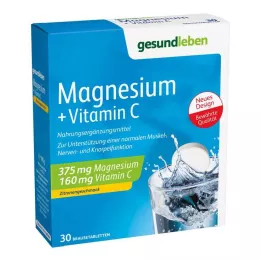 GESUND LEBEN Magnesium+C-vitamiini poreilevat tabletit, 3X10 kpl