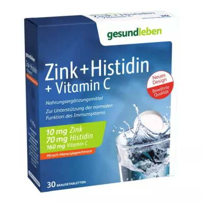 GESUND LEBEN Sinkki+Histidiini+Vit.C poreilevat tabletit, 3X10 kpl