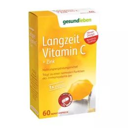 GESUND LEBEN Pitkävaikutteiset C-vitamiini+sinkkikapselit, 60 kpl