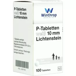 P TABLETTEN valkoinen 10 mm, 100 kpl