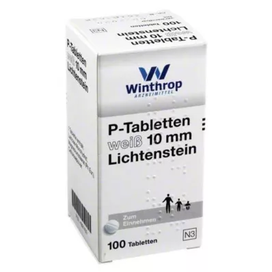 P TABLETTEN valkoinen 10 mm, 100 kpl
