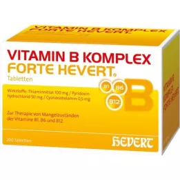VITAMIN B KOMPLEX forte Hevert-tabletit, 200 kpl