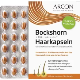 BOCKSHORN+Mikroravinteiden hiuskapselit Tisane plus, 180 kpl