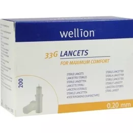 WELLION Lansetit 33 G, 200 kpl