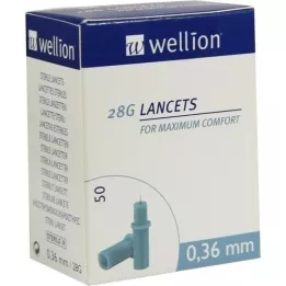 WELLION Lansetit 28 G, 50 kpl