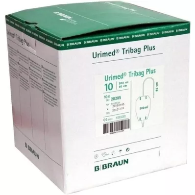 URIMED Tribag Plus Urine Leg Sleeve 500ml 50cm ster., 10 kpl