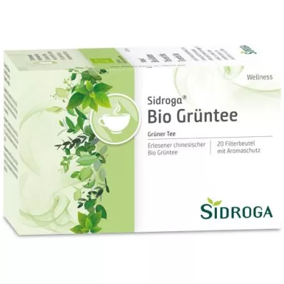 SIDROGA Wellness vihreä tee suodatinpussi, 20X1.7 g