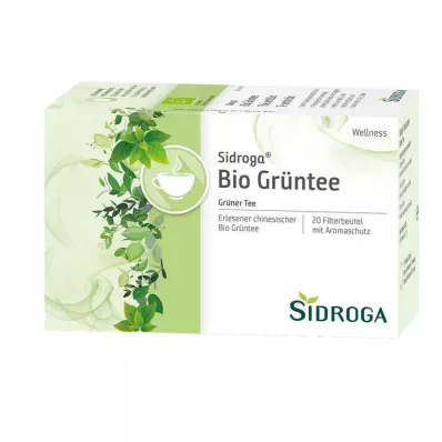 SIDROGA Wellness vihreä tee suodatinpussi, 20X1.7 g