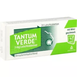 TANTUM VERDE 3 mg:n minttupastilli, 20 kpl