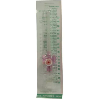 VASOFIX Turvakanyyli 20 G 1,1x25 mm vaaleanpunainen, 1 kpl