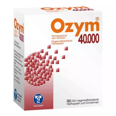 OZYM 40 000 kovaa kapselia, enteropäällysteiset, 200 kpl