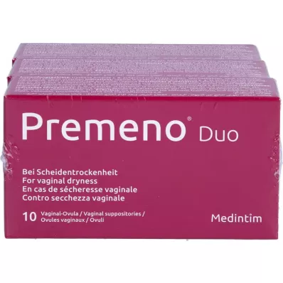 PREMENO Duo emättimen vagula, 3 x 10 kpl