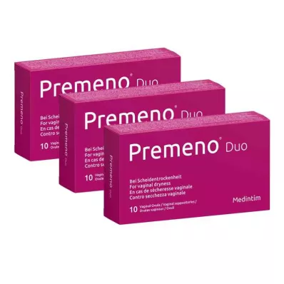 PREMENO Duo emättimen vagula, 3 x 10 kpl