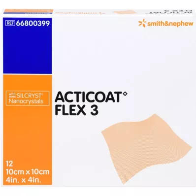 ACTICOAT Flex 3 10x10 cm sidos, 12 kpl