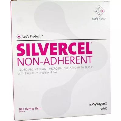 SILVERCEL tarttumattomat kompressit 11x11 cm, 10 kpl SILVERCEL tarttumattomat kompressit 11x11 cm, 10 kpl