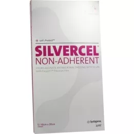 SILVERCEL tarttumattomat kompressit 10x20 cm, 5 kpl