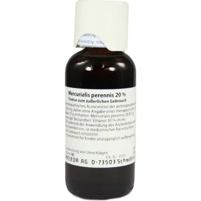 MERCURIALIS PERENNIS 20 % tinktuura, 100 ml