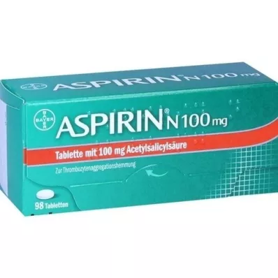 ASPIRIN N 100 mg tabletit, 98 kpl